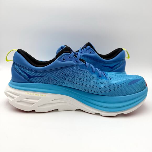 Hoka Mens Bondi 8 Running Sneakers US 12 D Blue Athletic EUC main image 7